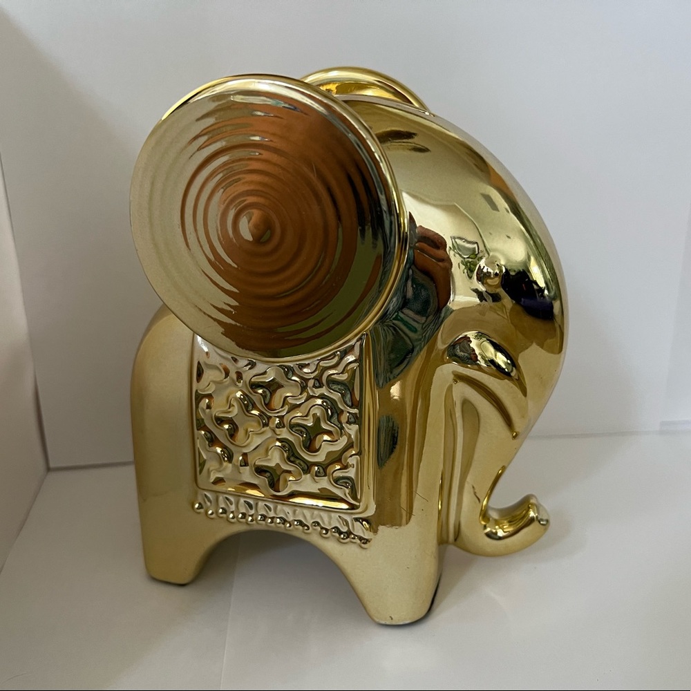 Happy Chic by Jonathan Adler Gold Elephant Piggy Bank